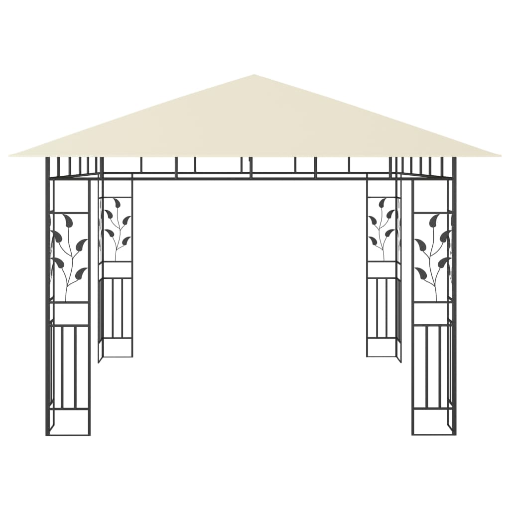 Pavilion cu plasă anti-țânțari, crem, 3x3x2,73 m, 180 g/m²