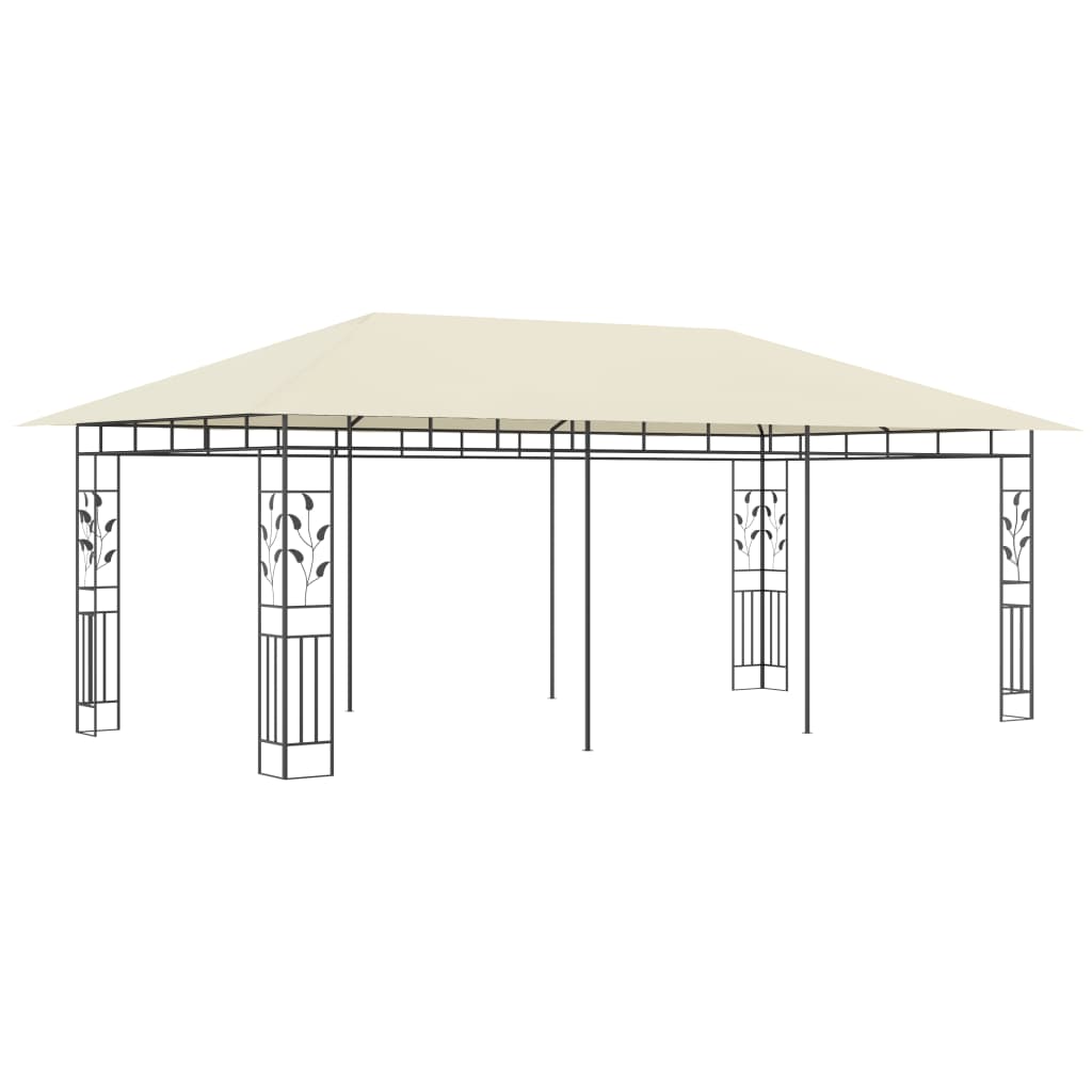 vidaXL Prieel met klamboe 6x3x2,73 m crème afbeelding
