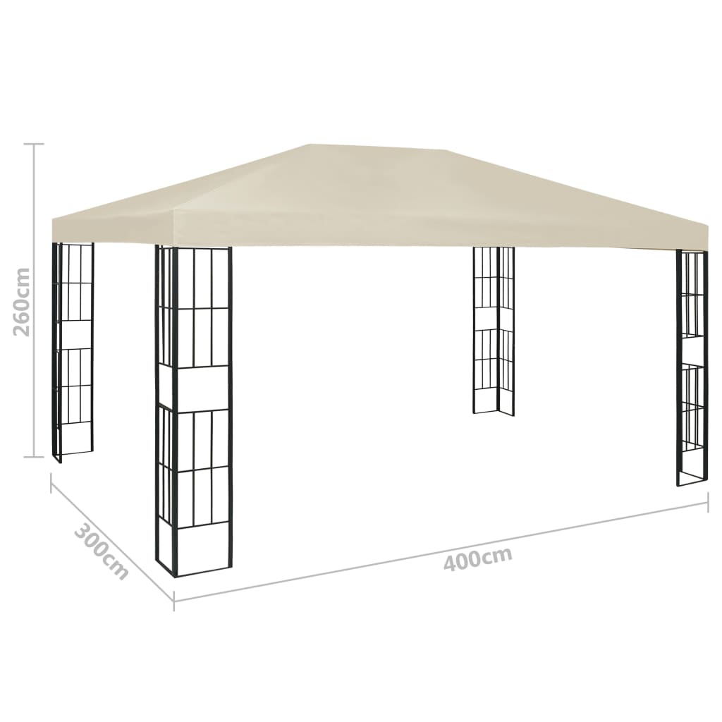 Pavillon 3×4 m Creme