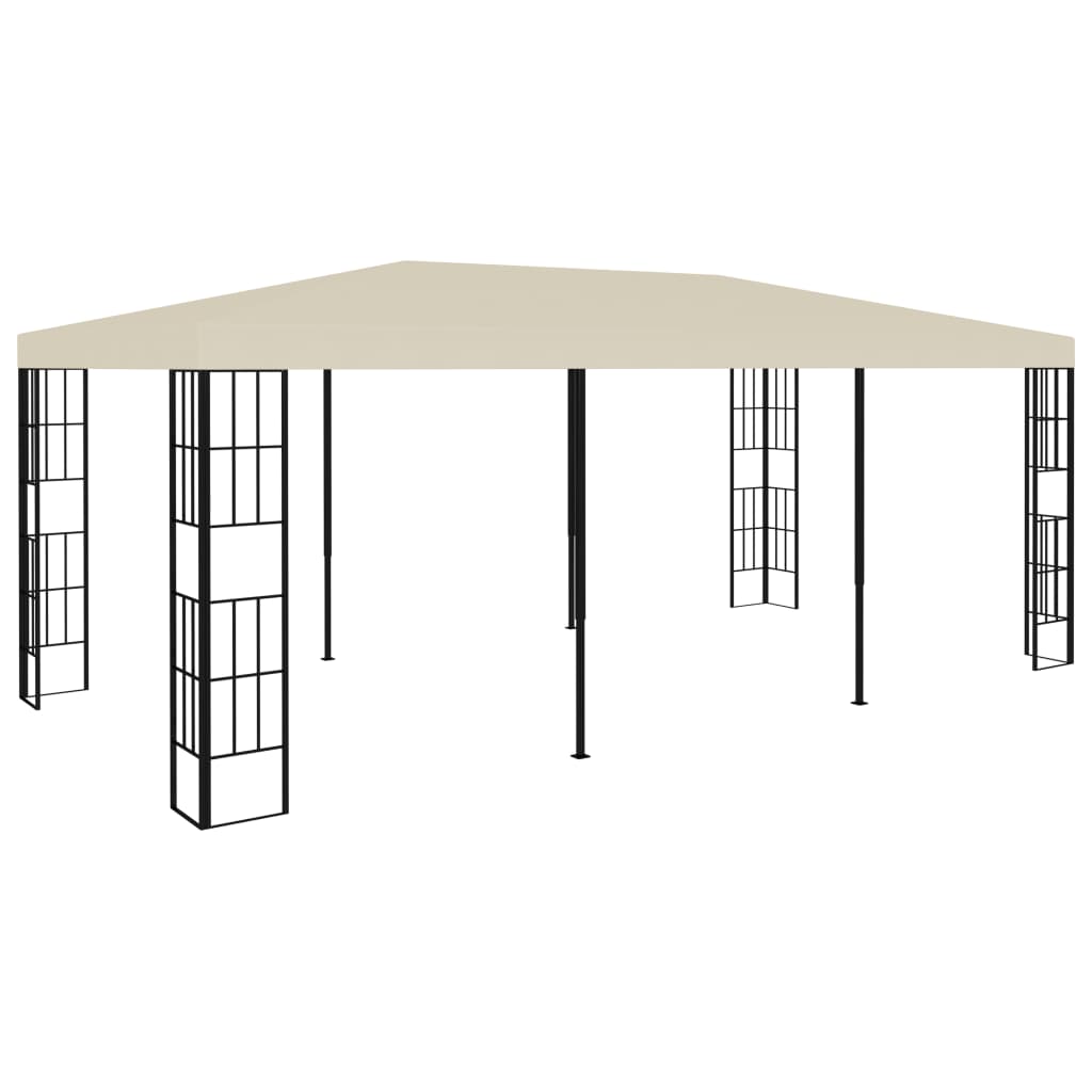 vidaXL pavillon 3x6 m cremefarvet