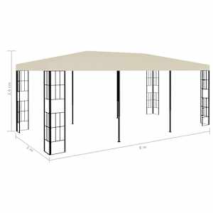 Altán 3 x 6 m krémový - obrázek 7