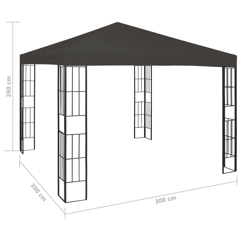  Altánok 3x3 m, antracitový