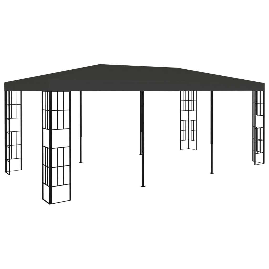 vidaXL pavillon 3x6 m antracitgrå