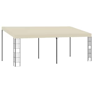 Paviljon za namestitev na steno 3x6 m krem iz blaga