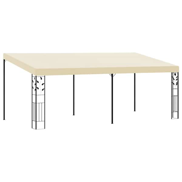 vidaXL seinale kinnitatav varjualune 6 x 3 x 2,5 m, kreemjas