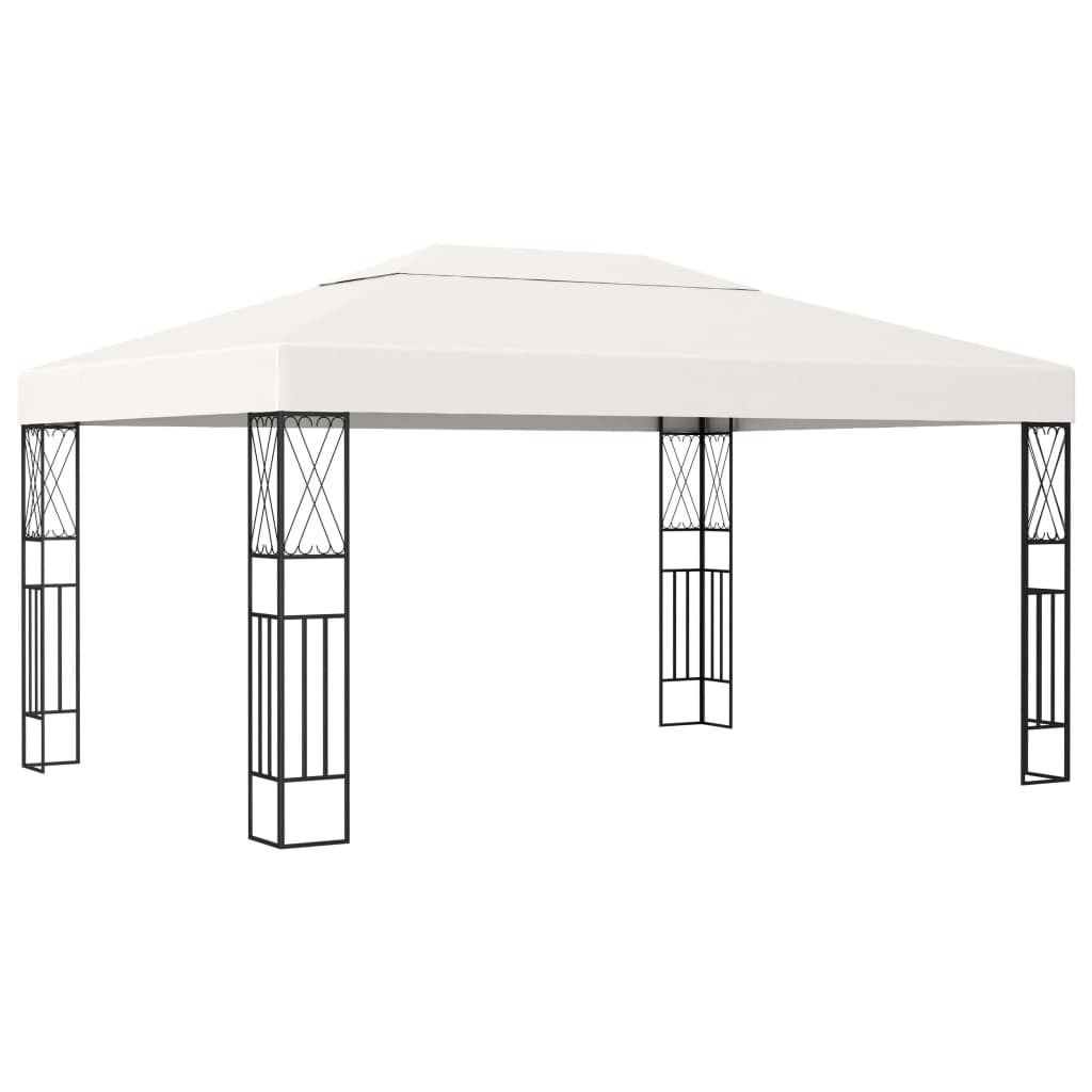 

vidaXL Gazebo 9.8'x13.1' Cream Fabric