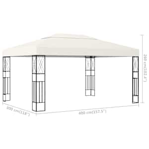 Altán 3 x 4 m krémový textil - obrázek 6
