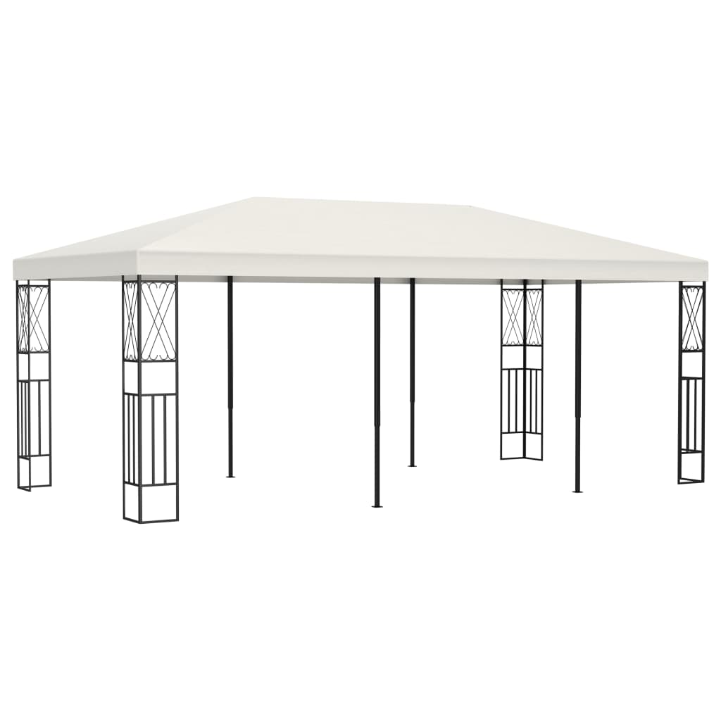 vidaXL Pavillon 3×6 m Creme Stoff