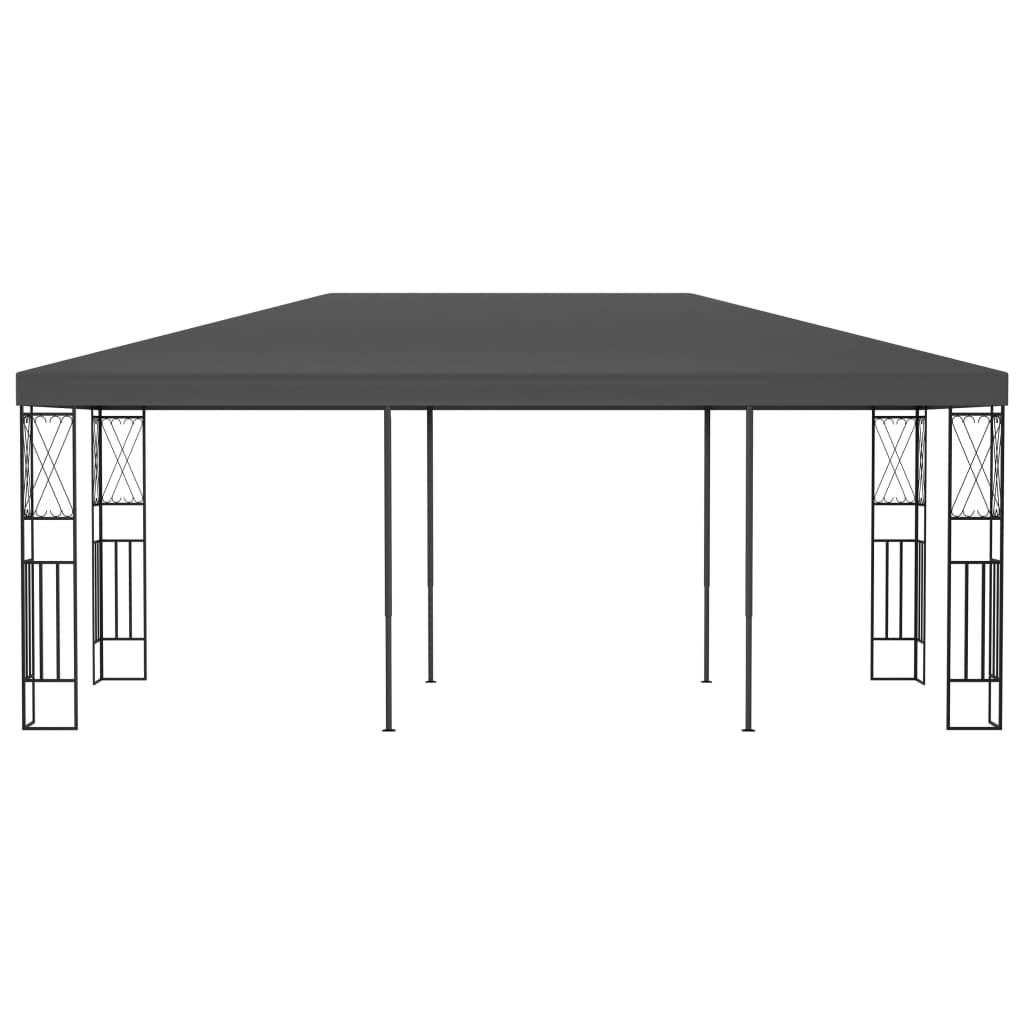 vidaXL Pavilion, antracit, 3 x 6 m, material textil