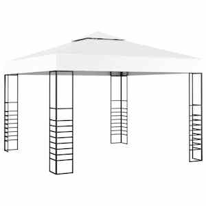 vidaXL aiatelk 3 x 3 m, valge