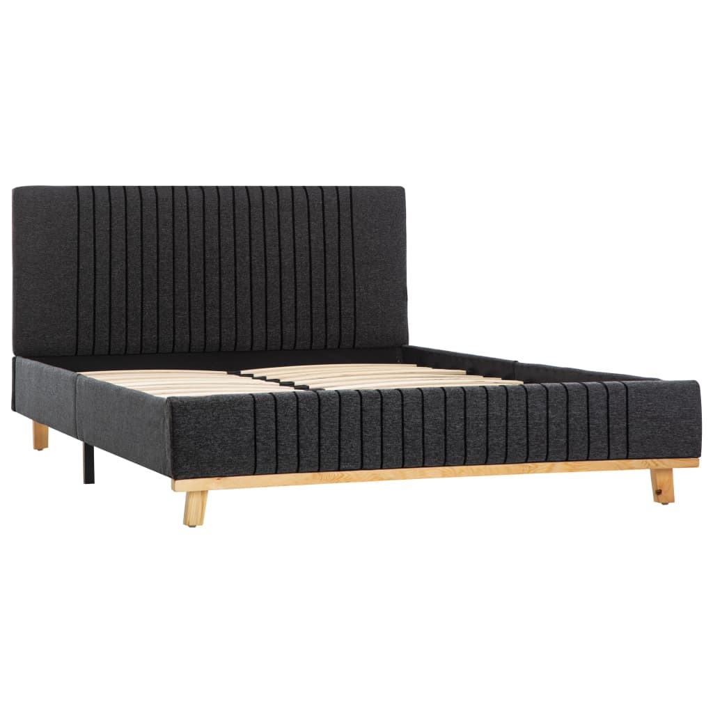 vidaXL Okvir za krevet od tkanine tamnosivi 120 x 200 cm