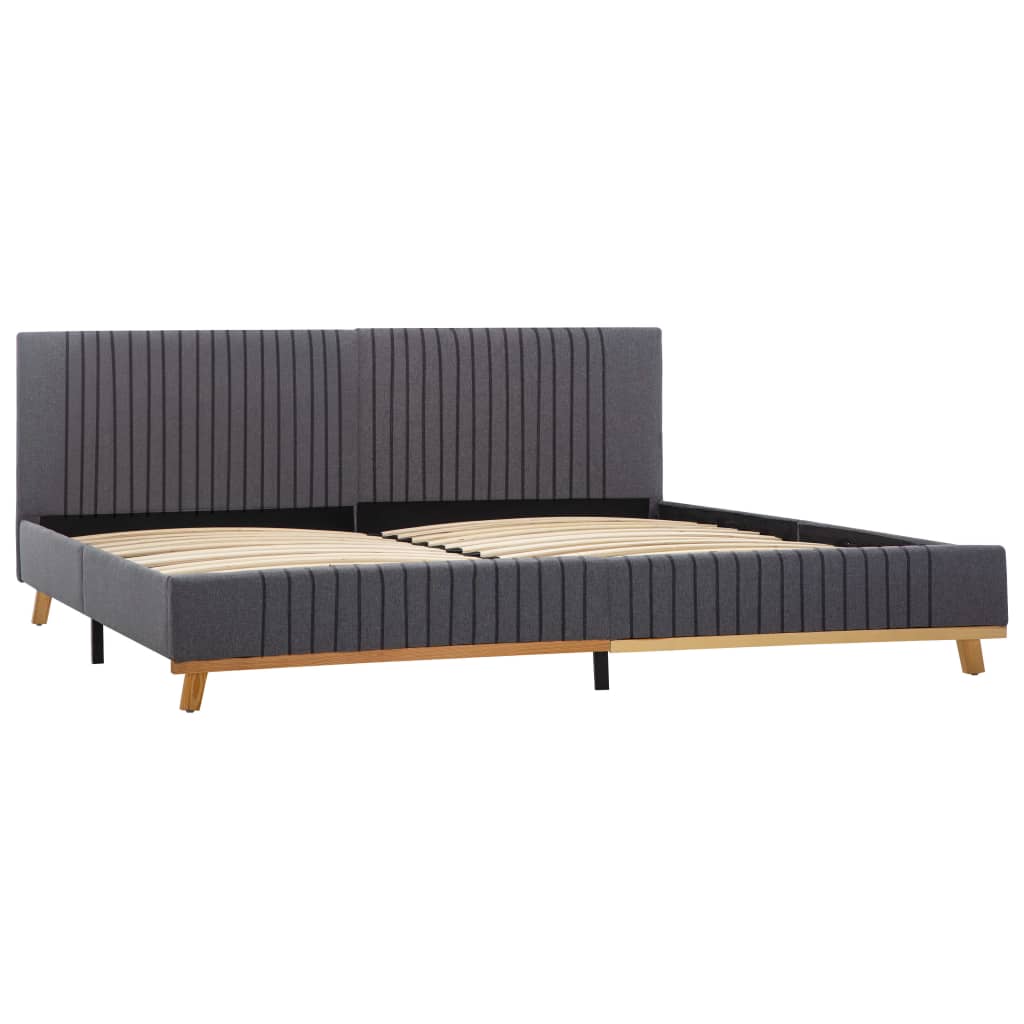 

vidaXL Bedframe stof lichtgrijs 180x200 cm