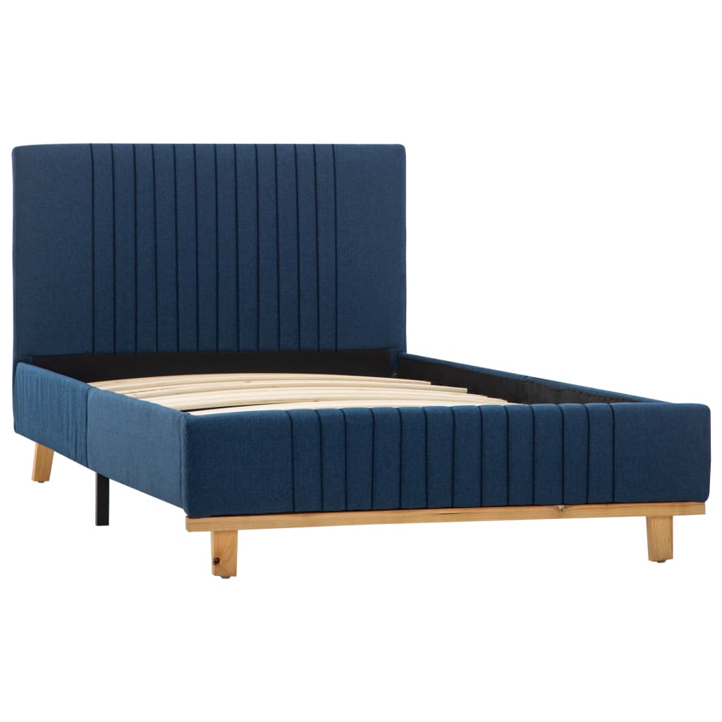 

vidaXL Bedframe stof blauw 100x200 cm