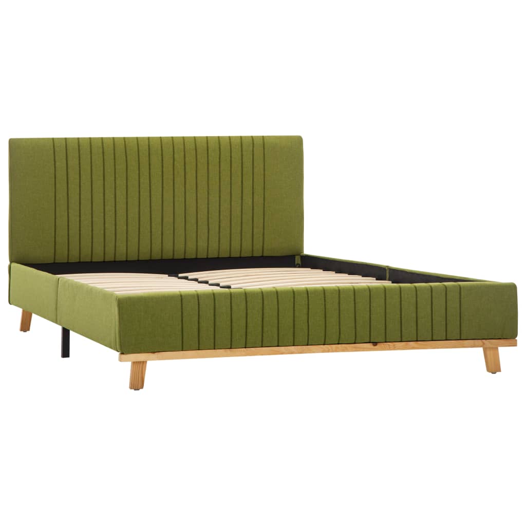 

vidaXL Bedframe stof groen 140x200 cm