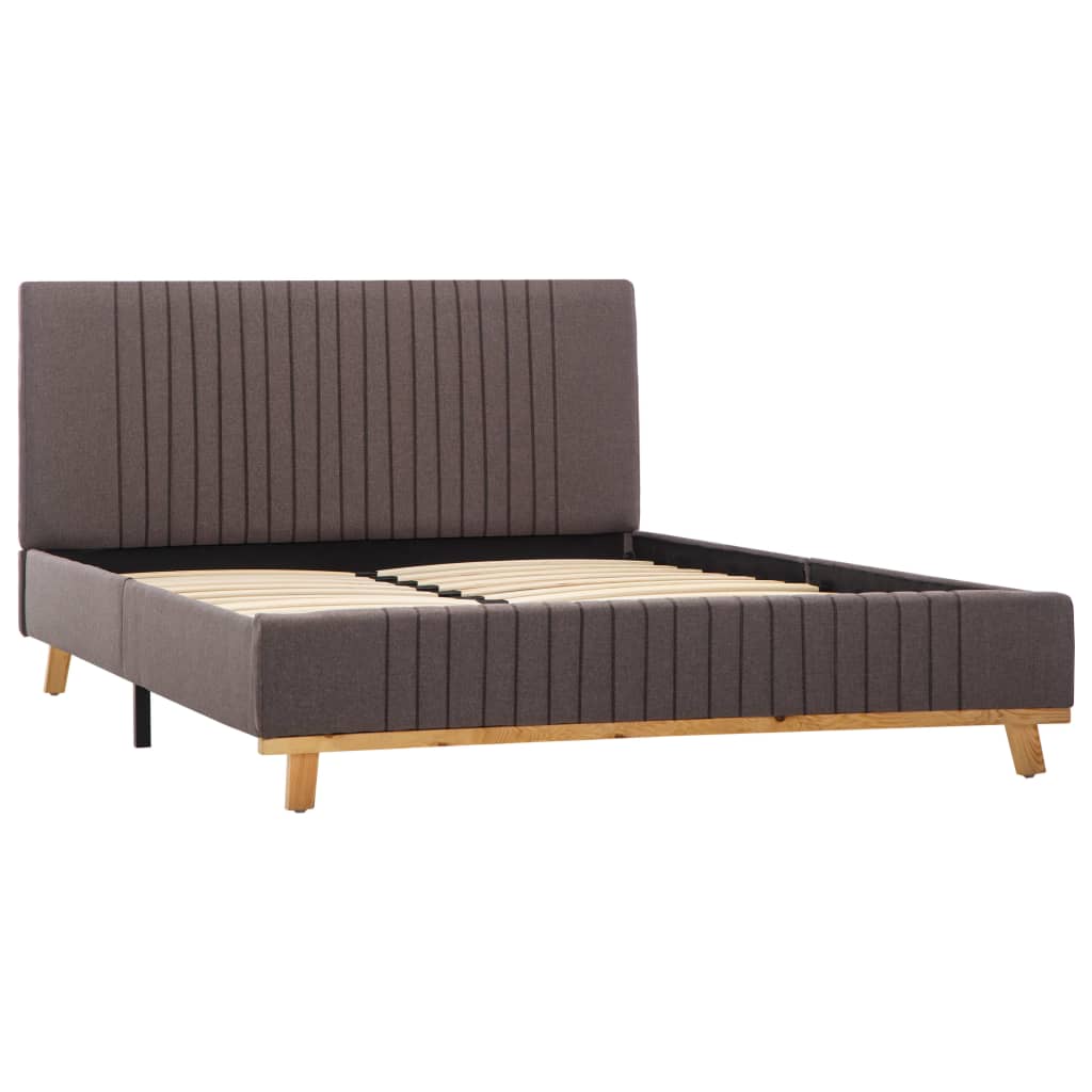 

vidaXL Bedframe stof taupe 140x200 cm