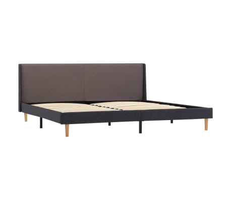 vidaXL Bedframe stof taupe 160x200 cm