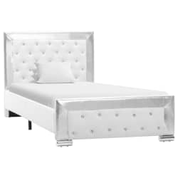 vidaXL &Pi;&lambda;&alpha;ί&sigma;&iota;&omicron; &Kappa;&rho;&epsilon;&beta;&alpha;&tau;&iota;&omicron;ύ &Lambda;&epsilon;&upsilon;&kappa;ό 90 x 200 &epsilon;&kappa;. &alpha;&pi;ό &Sigma;&upsilon;&nu;&theta;&epsilon;&tau;&iota;&kappa;ό &Delta;έ&rho;&mu;&alpha;