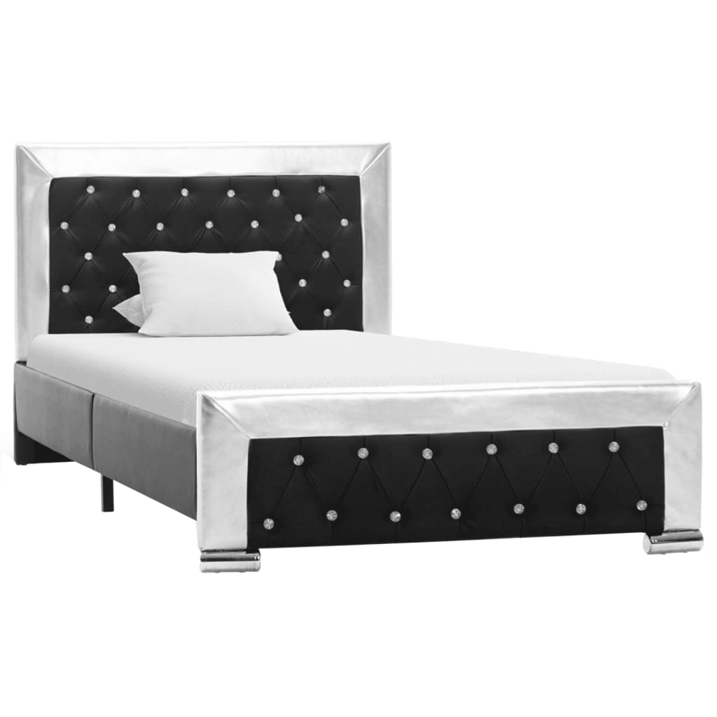 

vidaXL Bedframe kunstleer zwart 100x200 cm