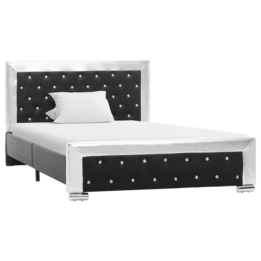 vidaXL Bedframe kunstleer zwart 120x200 cm