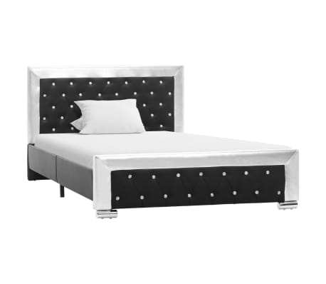 vidaXL Okvir za krevet od umjetne kože crni 120 x 200 cm