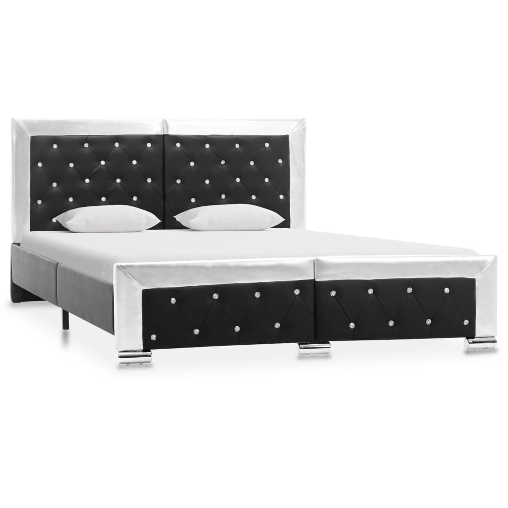 

vidaXL Bedframe kunstleer zwart 140x200 cm