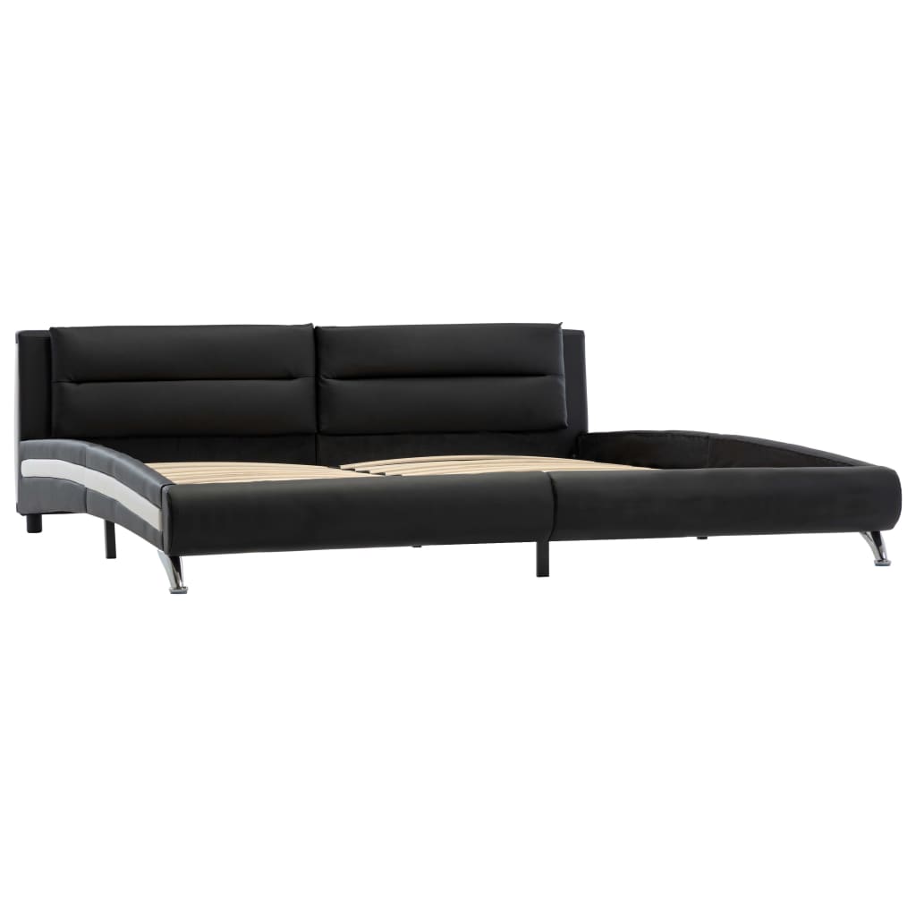 

vidaXL Bedframe kunstleer zwart 140x200 cm
