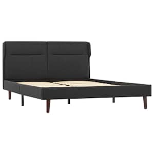vidaXL Lovos rėmas, tamsiai pilkos spalvos, 120x200cm, audinys