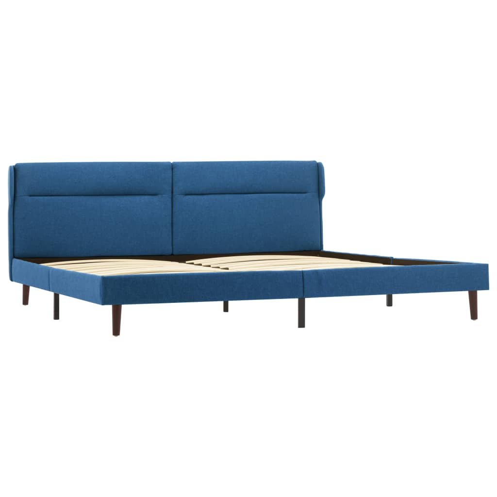 

vidaXL Bedframe stof blauw 140x200 cm