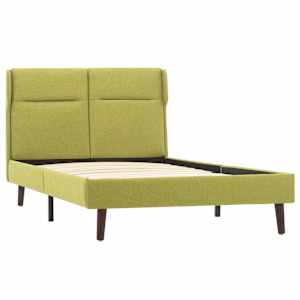 vidaXL Lovos rėmas, žalios spalvos, 100x200cm, audinys