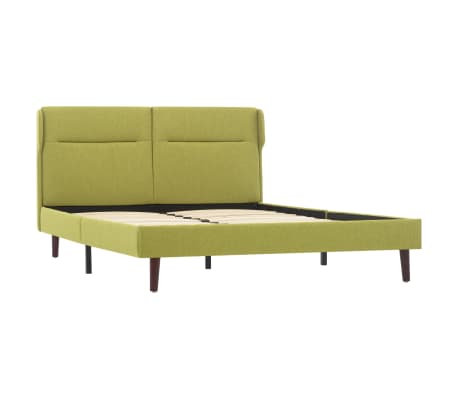 vidaXL Estrutura de cama 120x200 cm tecido verde