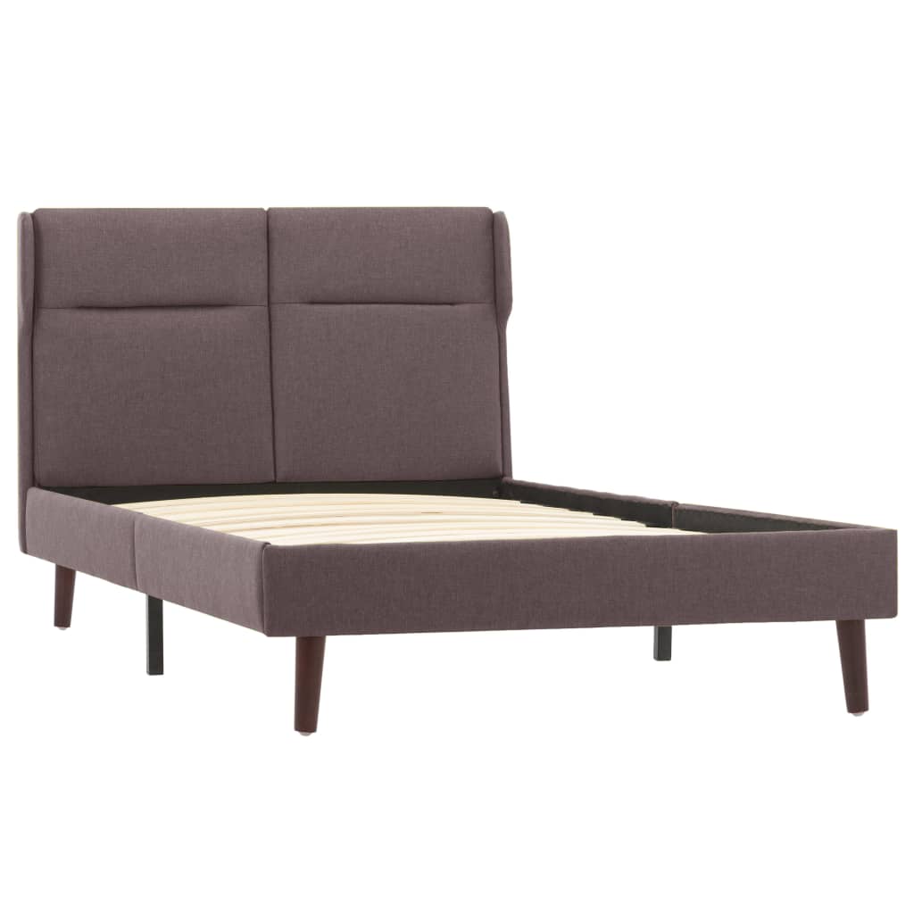 

vidaXL Bedframe stof taupe 90x200 cm