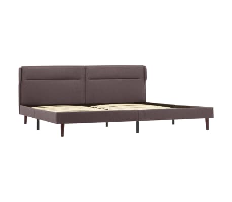 vidaXL Lovos rėmas, taupe spalvos, 160x200cm, audinys