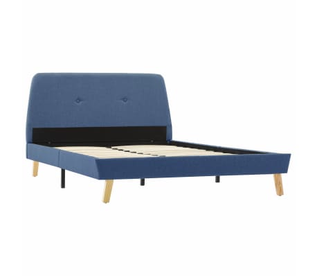 vidaXL Lovos rėmas, mėlynos spalvos, 120x200cm, audinys