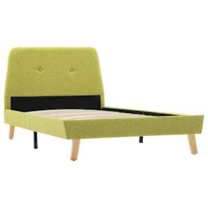 vidaXL Lovos rėmas, žalios spalvos, 100x200cm, audinys