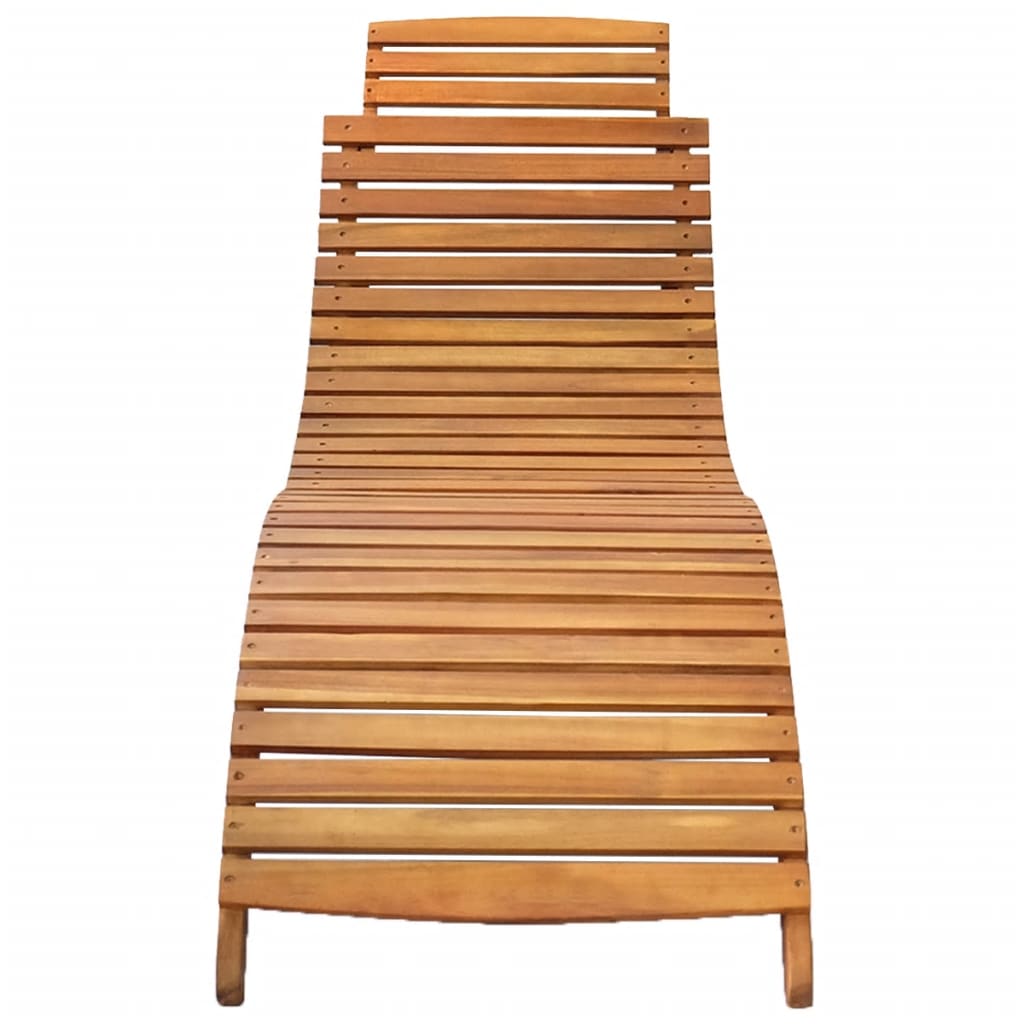 

vidaXL Ligbed massief acaciahout bruin