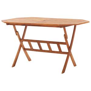 Skládací zahradní stůl 135 x 85 x 75 cm masivní akáciové dřevo - obrázek 4