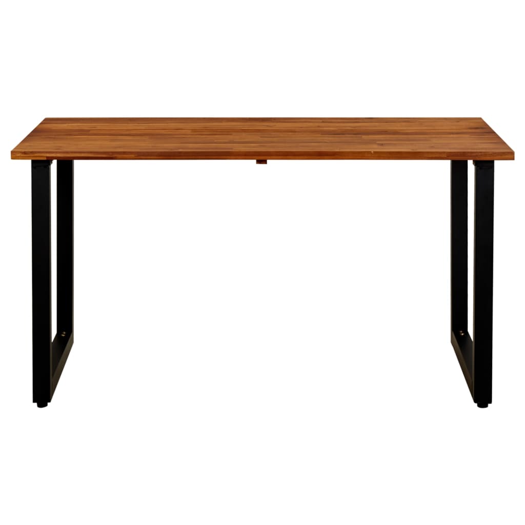 

vidaXL Tuintafel met U-vormige poten 140x80x75 cm massief acaciahout
