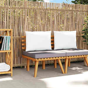 Vrtni stol z blazinama trden akacijev les