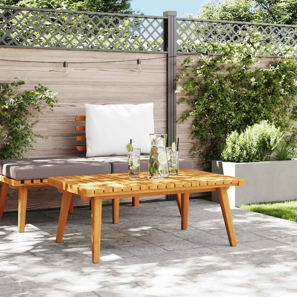 vidaXL Garten-Couchtisch 90x55x35 cm Massivholz Akazie