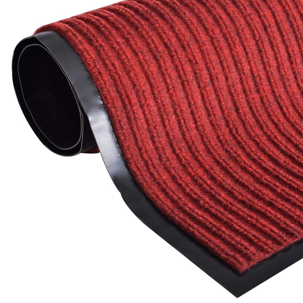 vidaXL Ovimatto punainen 117x220 cm PVC
