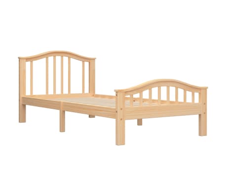 vidaXL Cadru de pat, 100 x 200 cm, lemn masiv de pin