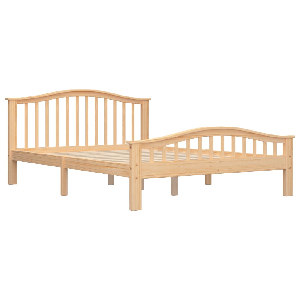 vidaXL Bed Frame Solid Pinewood 140x200 cm