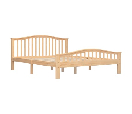 vidaXL Lovos rėmas, 160x200cm, pušies medienos masyvas