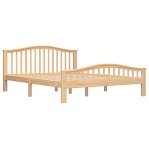 vidaXL Lovos rėmas, 160x200cm, pušies medienos masyvas