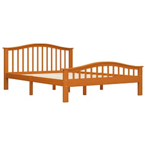 vidaXL Lovos rėmas, medaus rudos spalvos, 140x200cm, pušies masyvas