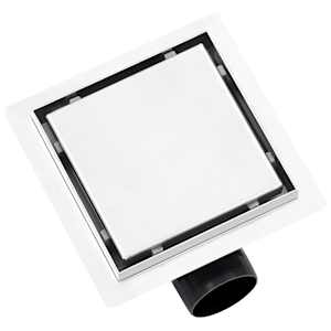 Sprchový odtok 2v1 vpusť do podlahy a do dlažby 15x15 cm nerez - obrázek 4