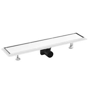 vidaXL Dusjavløp med 2-i-1 sluk 63x14 cm rustfritt stål