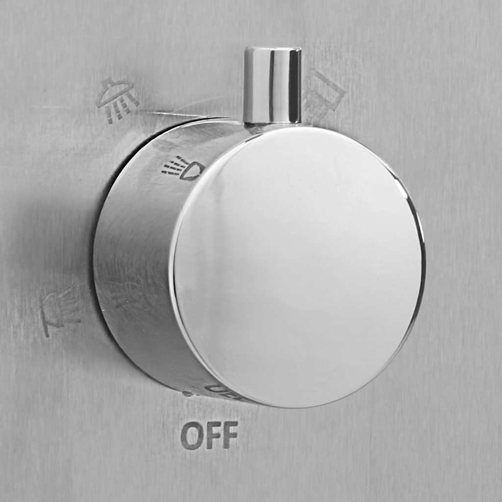 Douche D'extérieur Acier Inoxydable Carré VidaXL 19 width=274