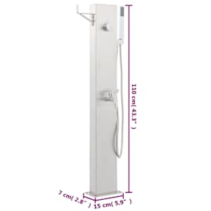 Zahradní sprchová baterie 110 cm nerezová ocel - obrázek 11