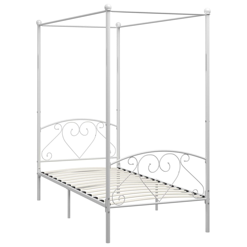 Canopy Bed Frame Metal Single Base Bedroom Multi Colours Multi Sizes vidaXL
